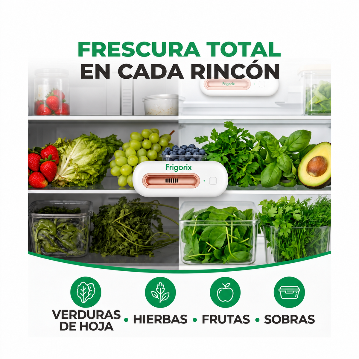 Frigorix™ – Mantén tus alimentos frescos 4 veces más tiempo